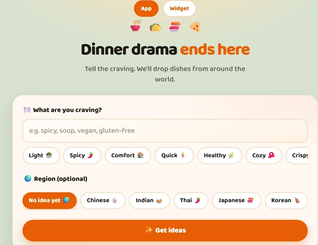 What2Eat screenshot