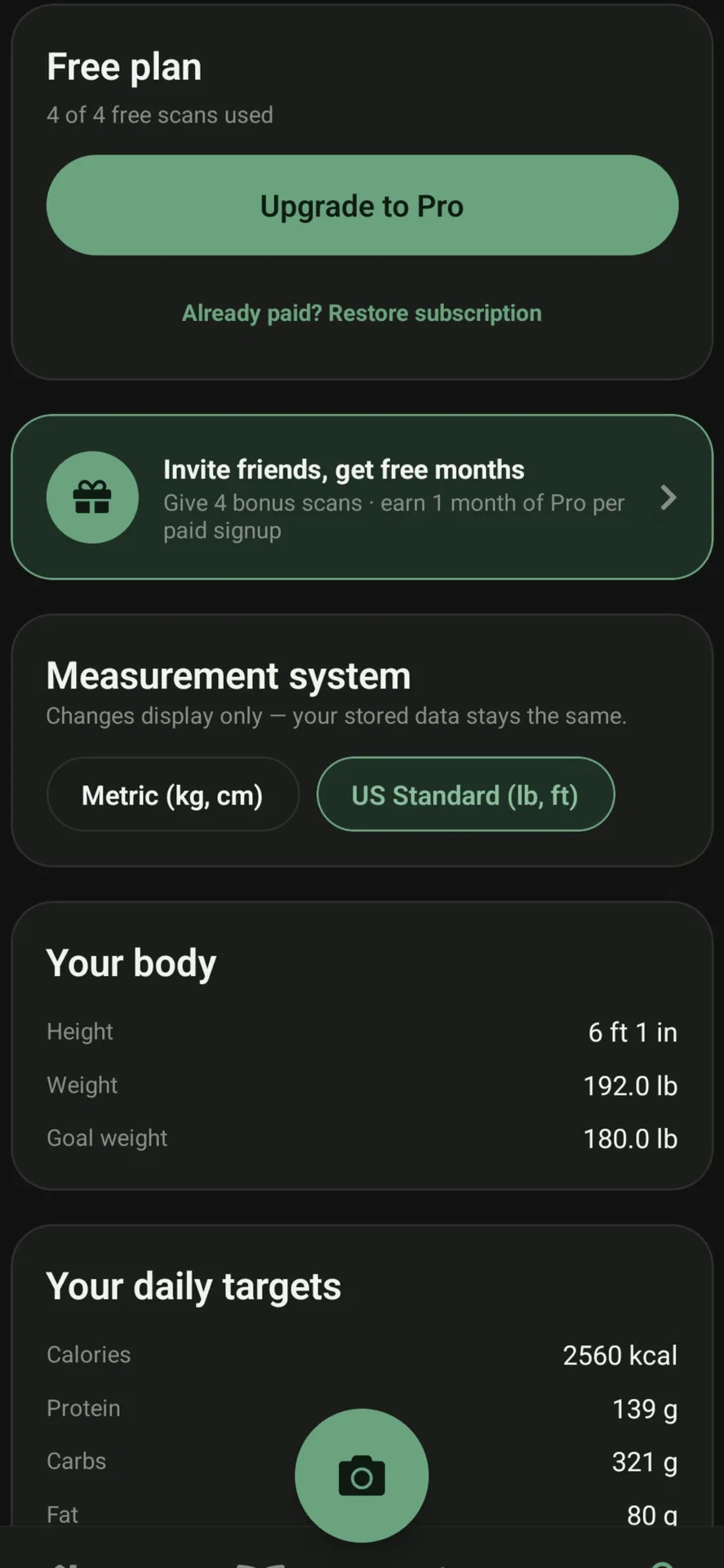 CalorieLensAI screenshot